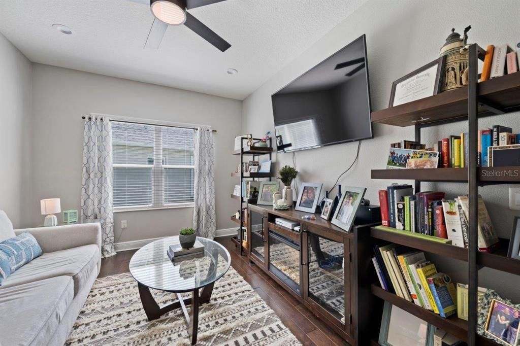 Den/Bonus Room with double glass doors perfect for a home office, or personal gym!
