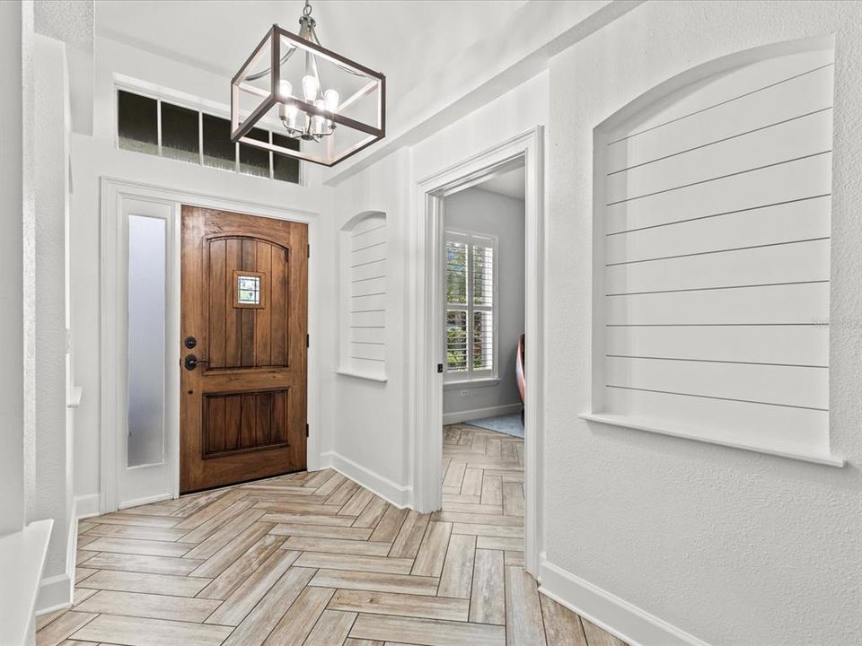 Welcoming Entryway with Shiplap accents
