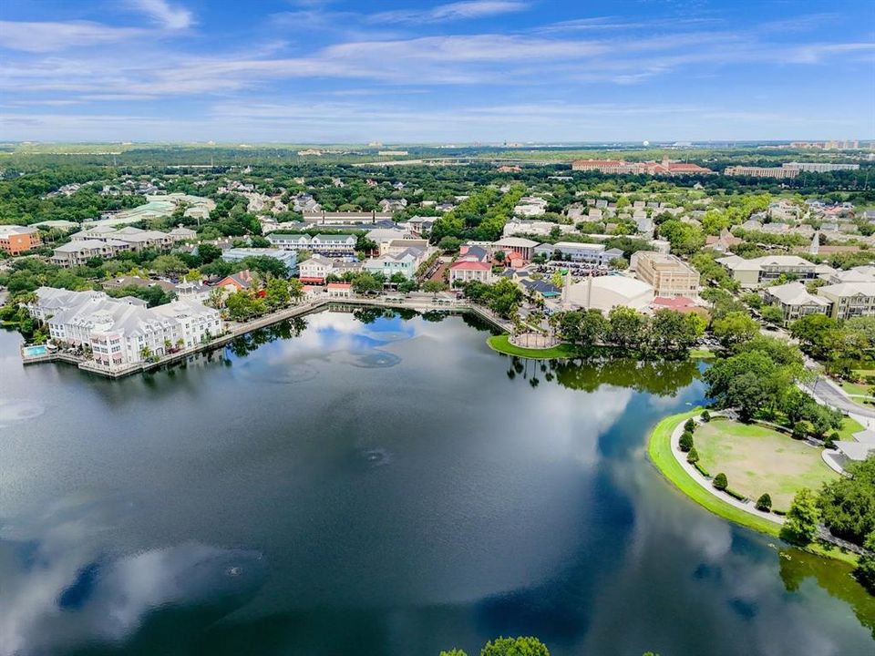 Aerial view of the community