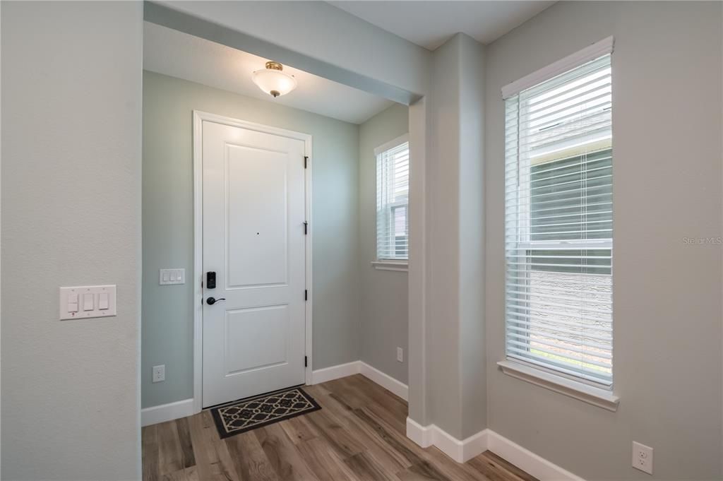 Entry with a coat closet