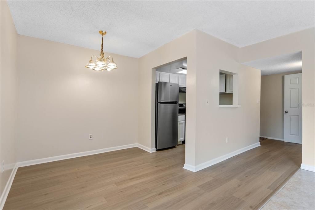 Dining room, kitchen