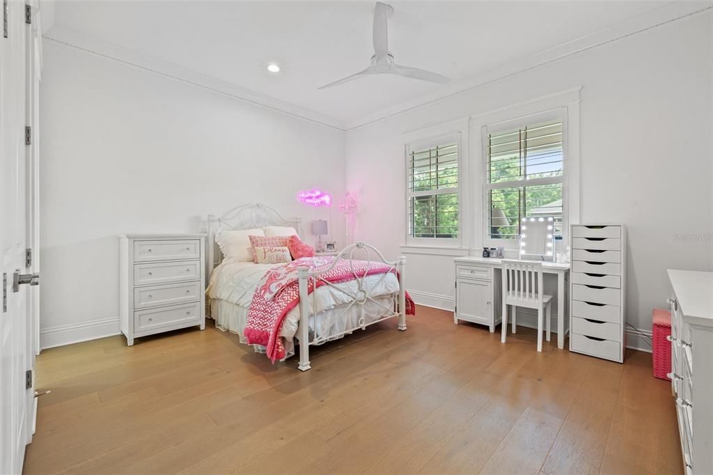 Beautiful first floor bedroom with ensuite bath and exterior door.