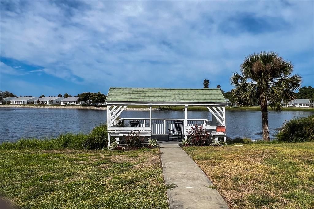 Walk across the street to boat docks.  Guest parking to the front left of Villa by boat docks.