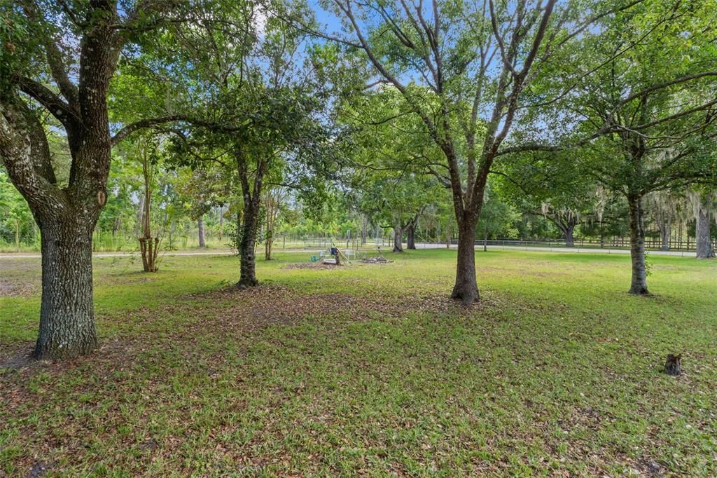 Fully fenced yard