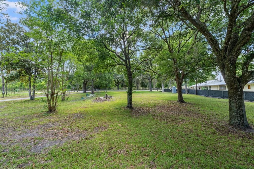 Fully fenced yard