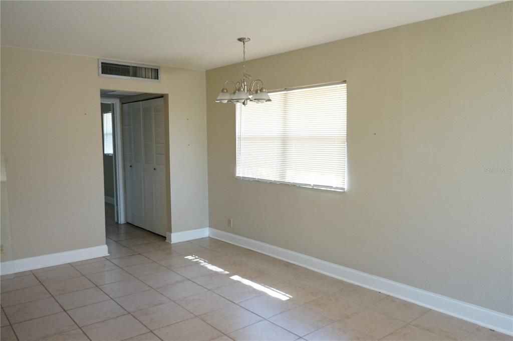 dining area by window