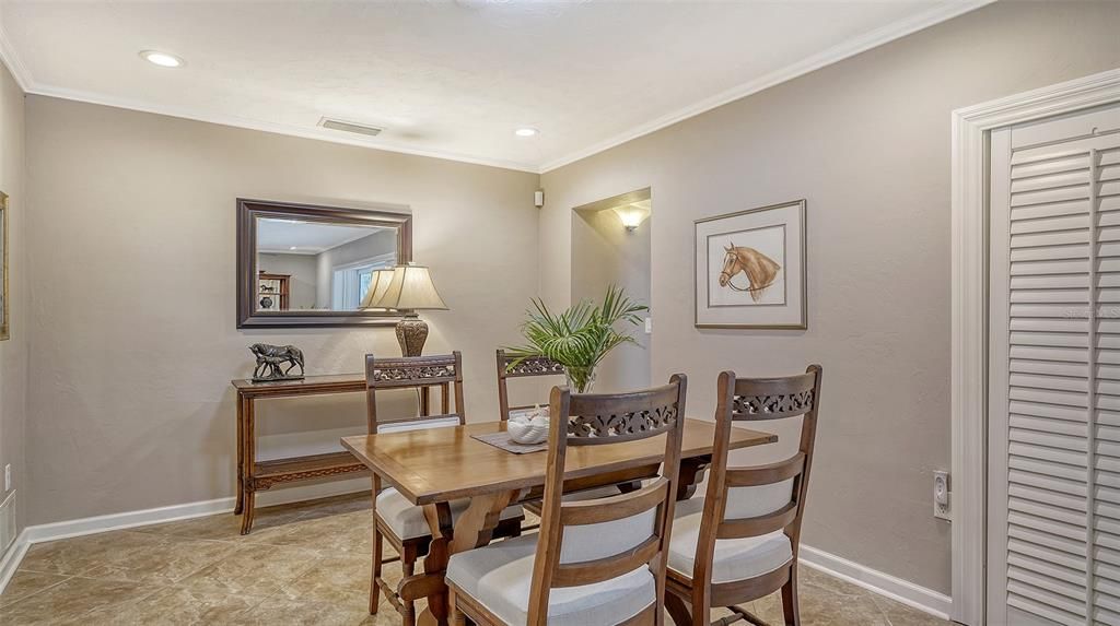 THE LOVELY DINING ROOM CLOSE TO THE KITCHEN