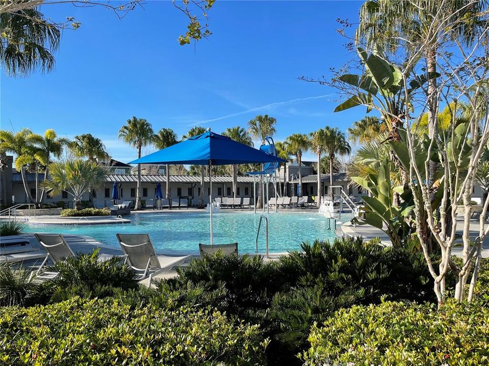 Kids Pool with beach entry and splash zone