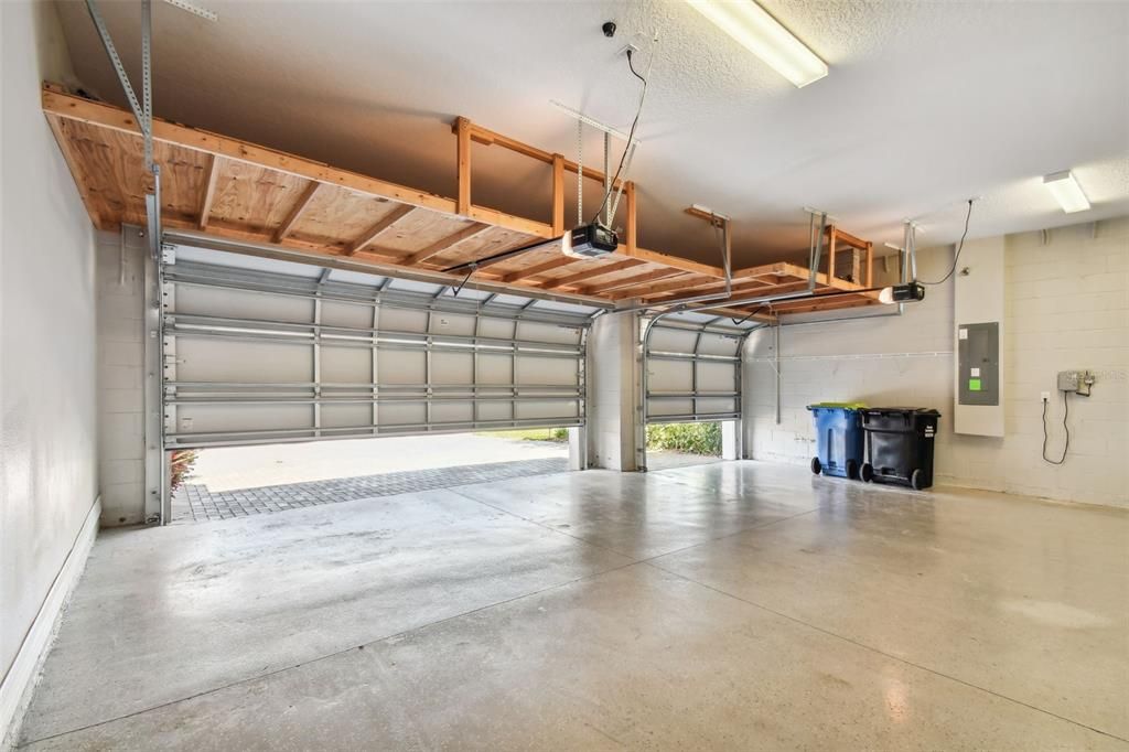 Over-Sized 3 Car Garage with Side Service Door