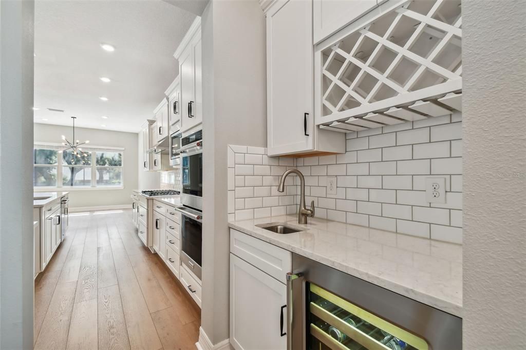 Wet Bar Between Dining & Kitchen