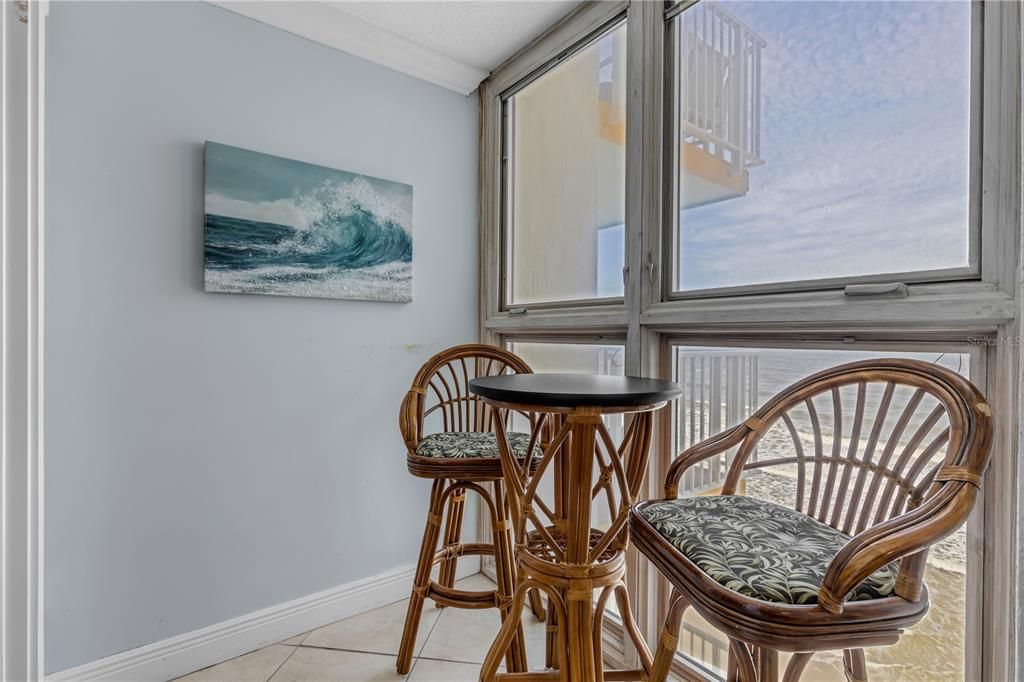 Sitting area with an ocean view