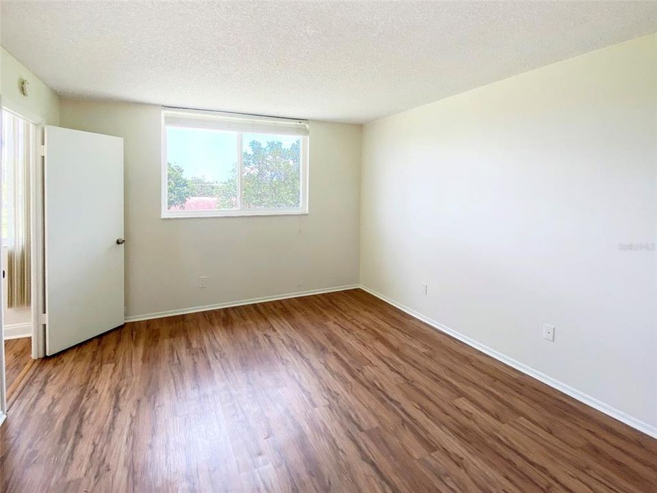 Primary Bedroom w/view of Courtyard