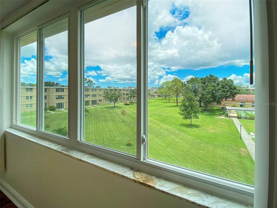 Views of Courtyard from Window