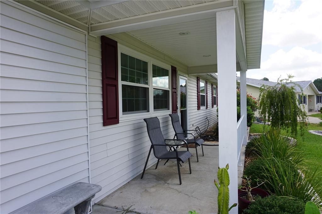 Cozy front porch