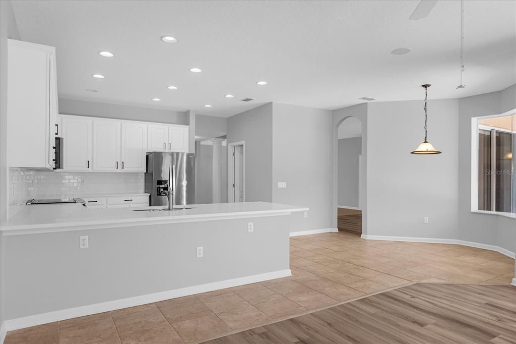 View to Kitchen from Family Room