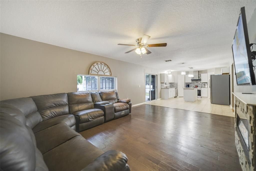 KITCHEN OPEN TO FAMILY ROOM