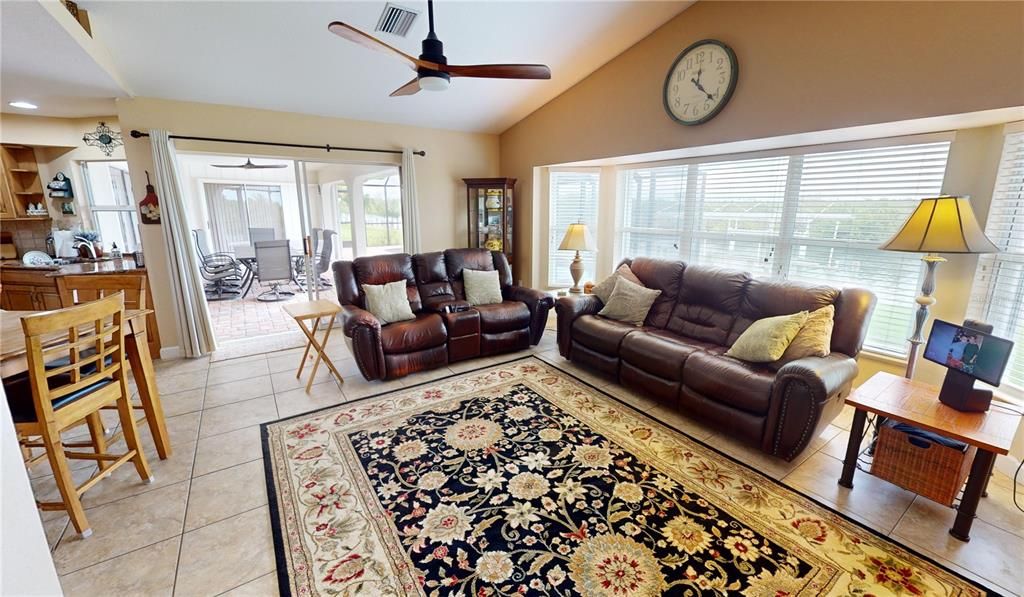 Family room off kitchen