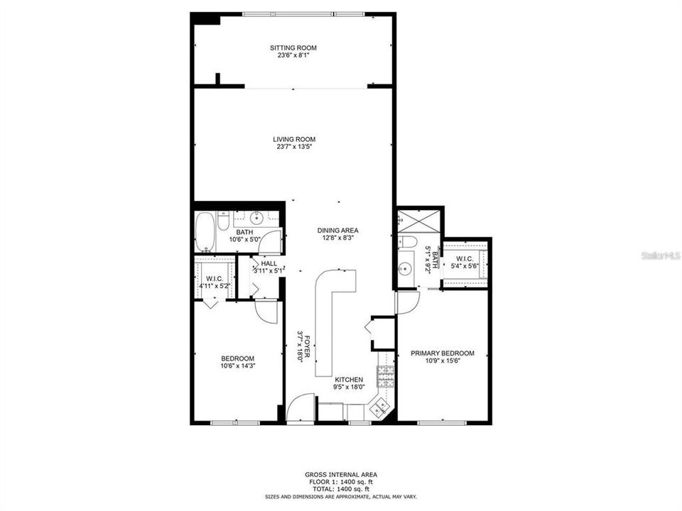 Active With Contract: $2,200 (2 beds, 2 baths, 1450 Square Feet)