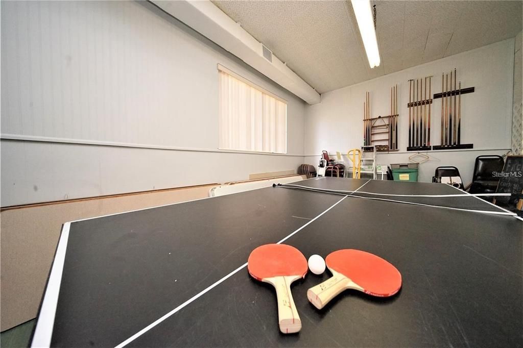 Table Tennis inside of the community Clubhouse