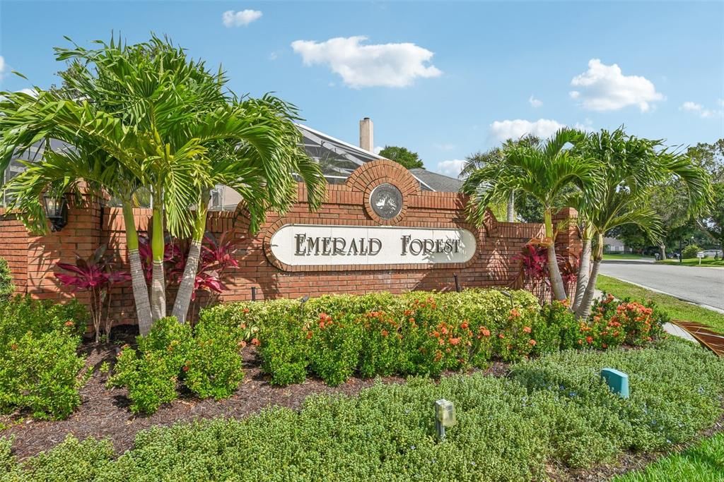 Emerald Forest Community Entrance