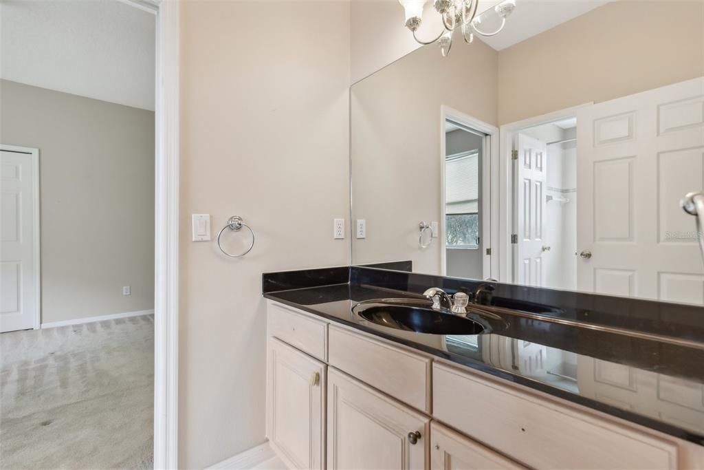 Jack and Jill Bathroom with Water Closet Separate from Vanity