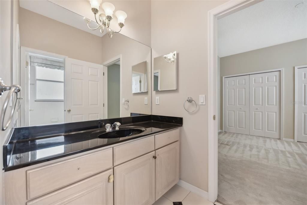 Jack and Jill Bathroom with Water Closet Separate from Vanity