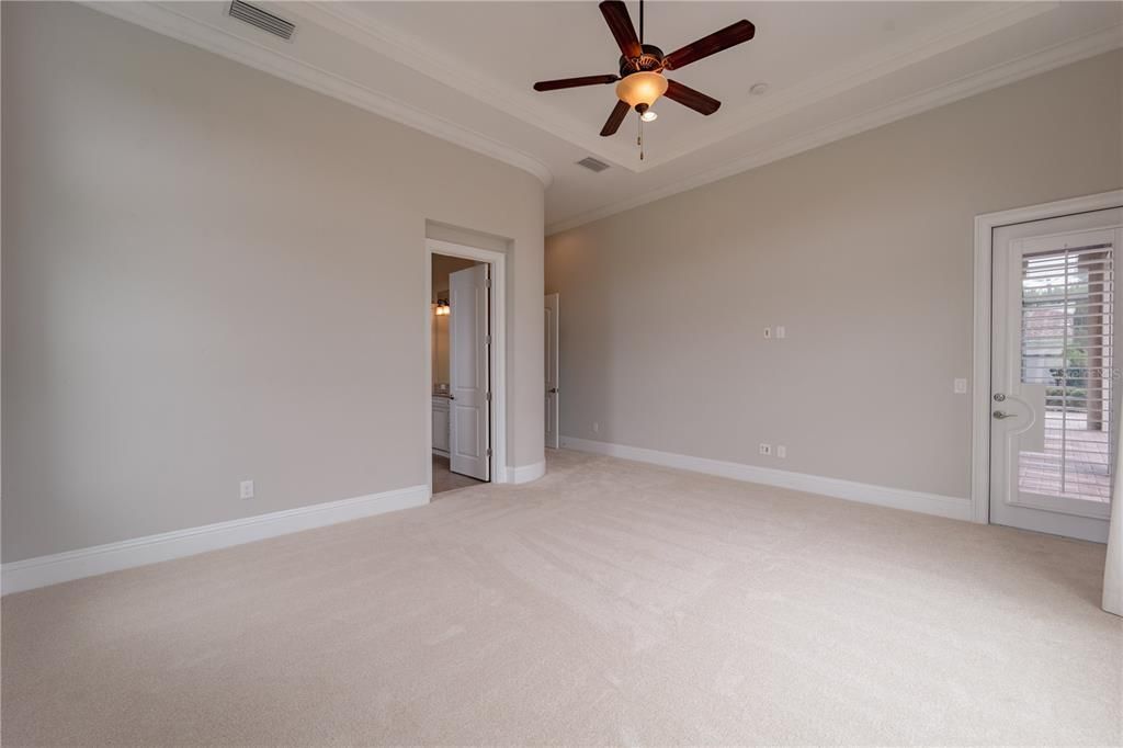 This master bedroom has plenty of space for your designing wants and needs.