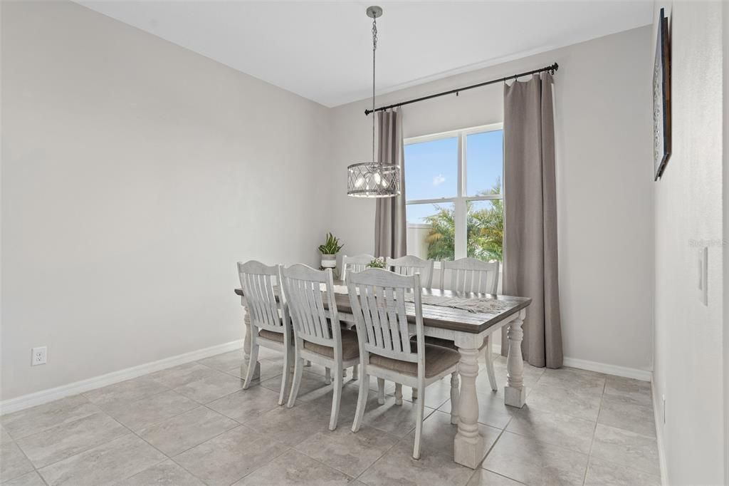 dining room with tons of natural light.