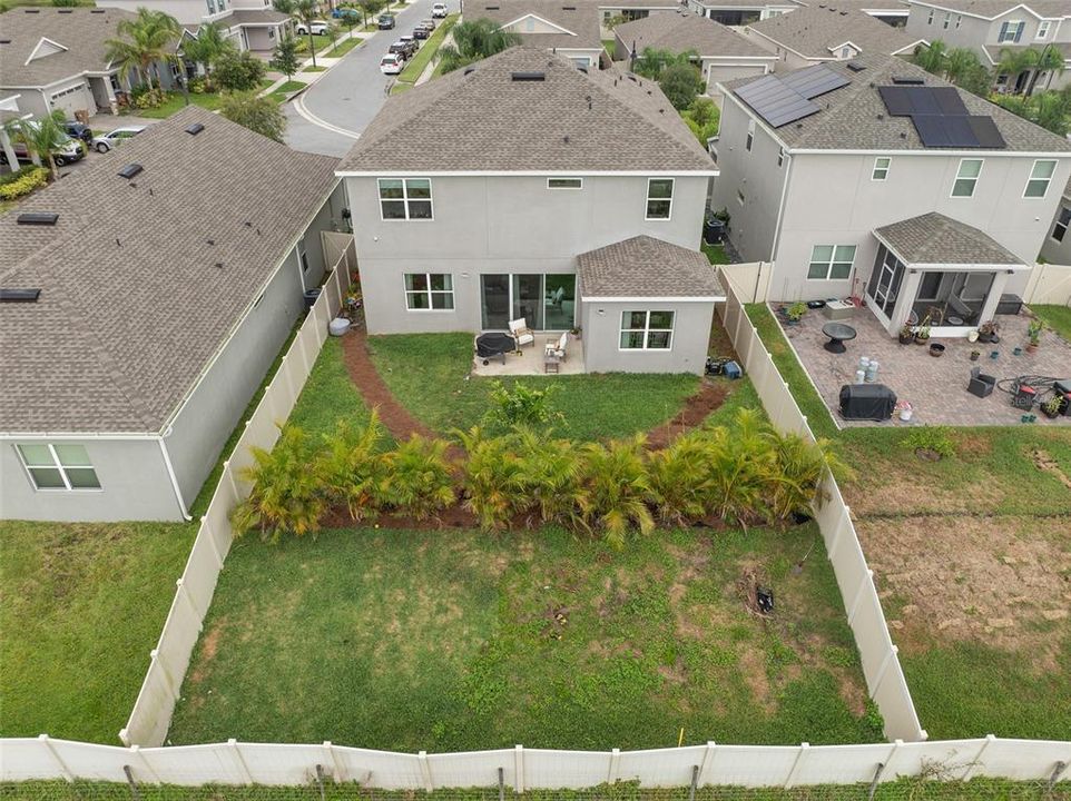 fenced in backyard oasis!