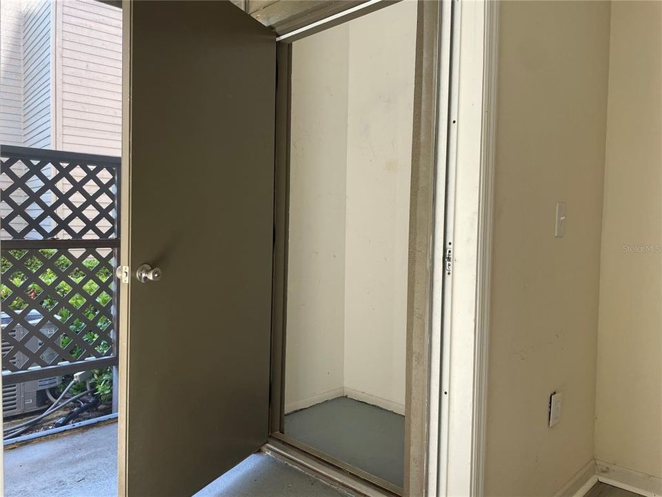 Patio storage room