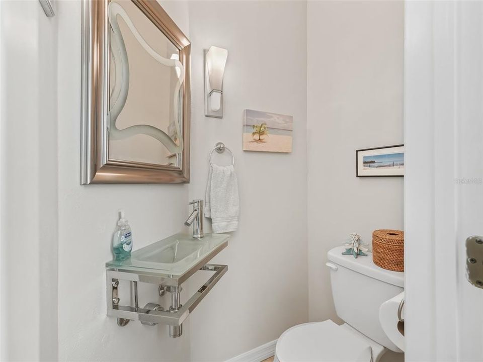 Powder room in 4th bedroom.