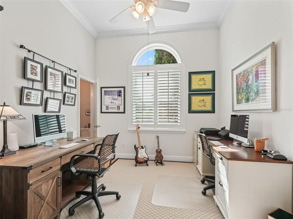 4th bedroom (with new window and plantation shutters) also includes a powder room.