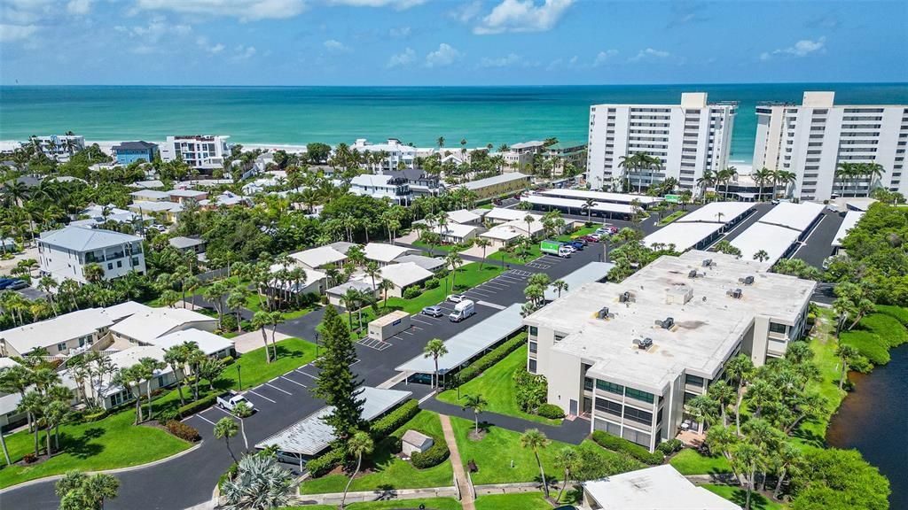 Aerial view of Whispering Sands.