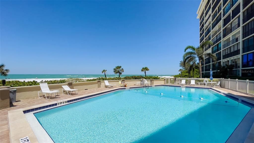 Beachside pool - #2 of 2 heated pools on the property.