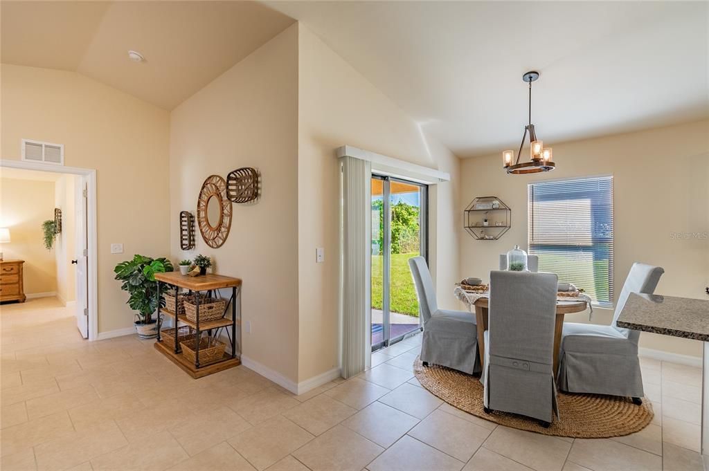 Digitally Staged Dining Area