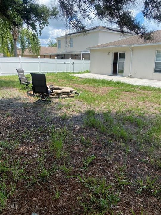 Large fenced back yard