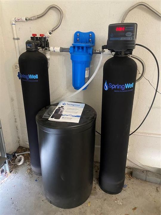 Spring well water filtration system