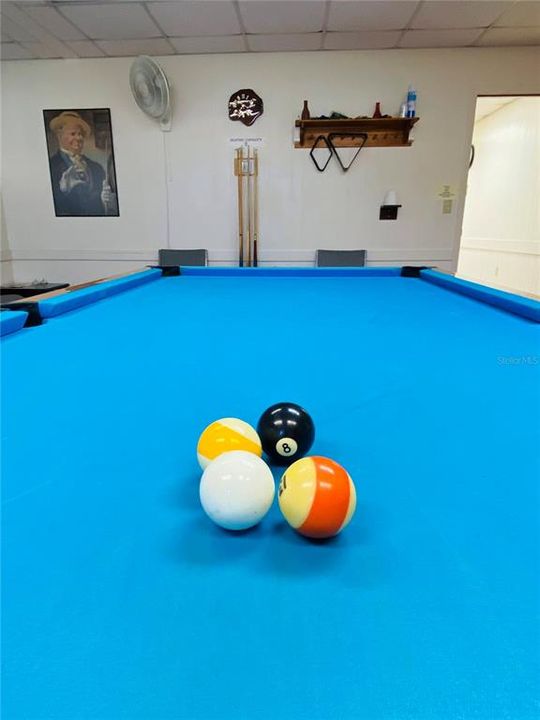 Billiard Room, Craft, Room, Pickle Ball, and Dances at Community Center
