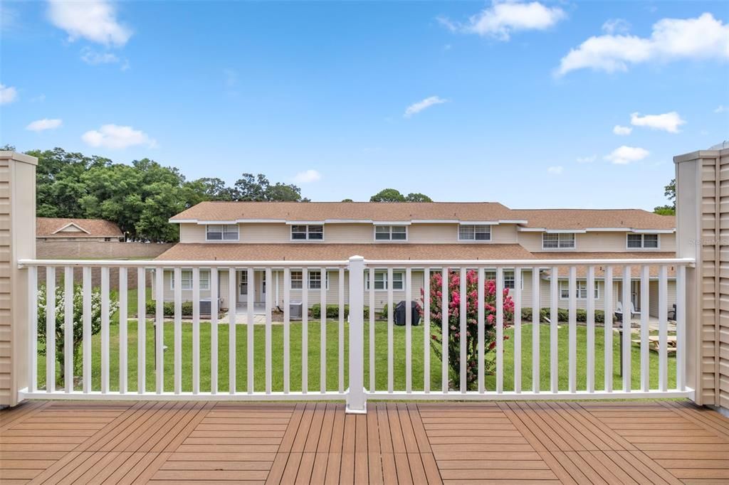 Balcony off of the master bedroom