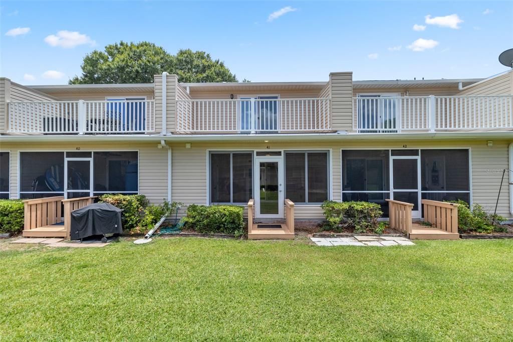 Back of the condo facing Lake Weir