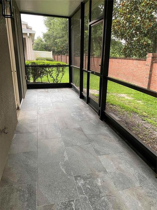 Tiled Screened Porch