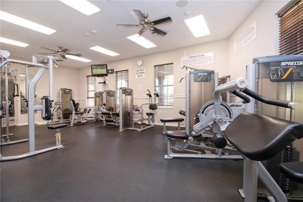 Community center with full fitness and gym, large outdoor covered, kitchen space to rent out for birthday parties, anniversaries, and all your celebrations.