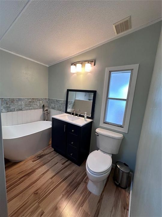 Master Bathroom with cowboy tub