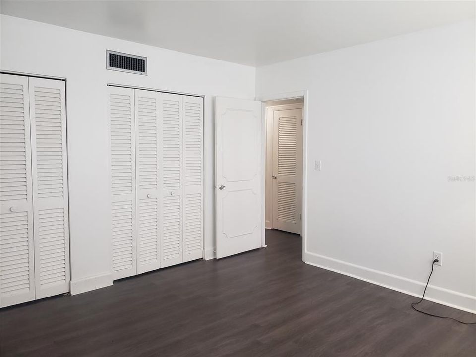 Dual Closets in Master Bedroom