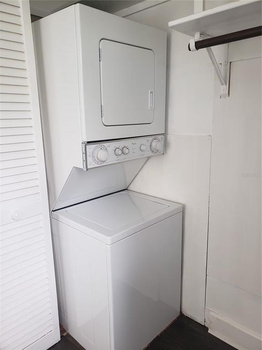 Newer Washer/Dryer combo in the Unit