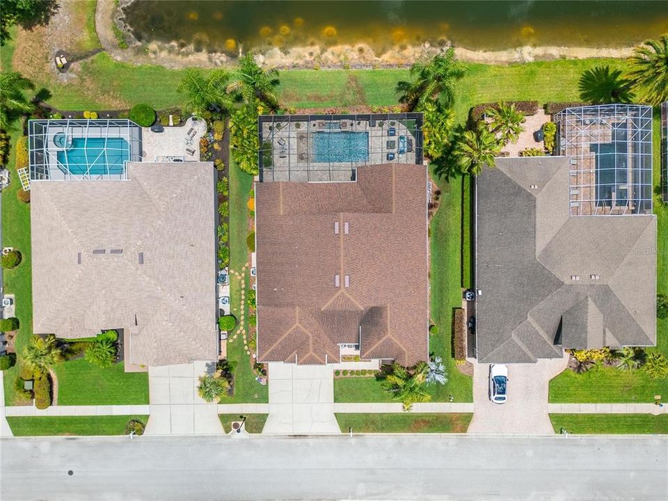 Sky View of roof and lot