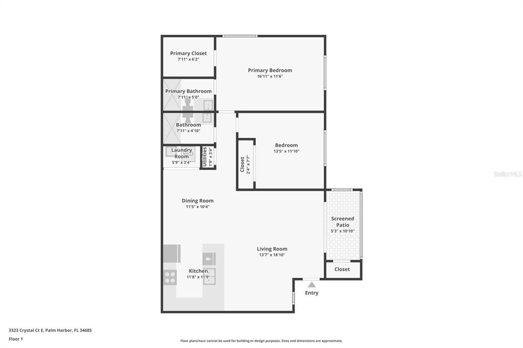 For Sale: $300,000 (2 beds, 2 baths, 1070 Square Feet)