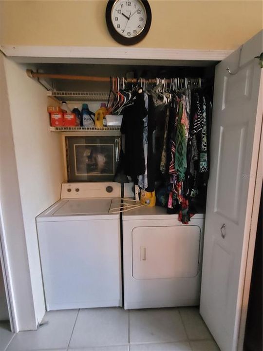 Laundry Space in Living Area, next to 2nd Bedroom