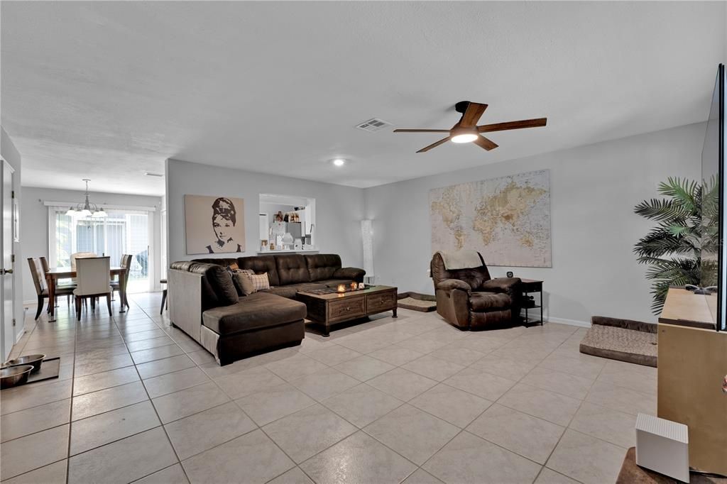 Living Room / Dining Room View Upon Entering Unit (downstairs)