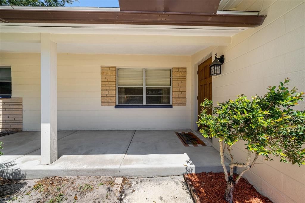 Covered front porch